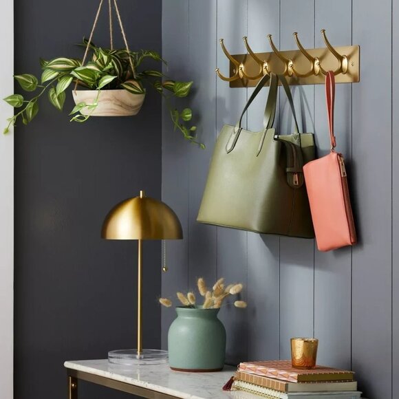 THRESHOLD Gold-tone Hook Rack - Picture 1 of 2